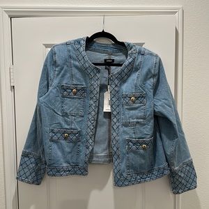 Padded jean jacket